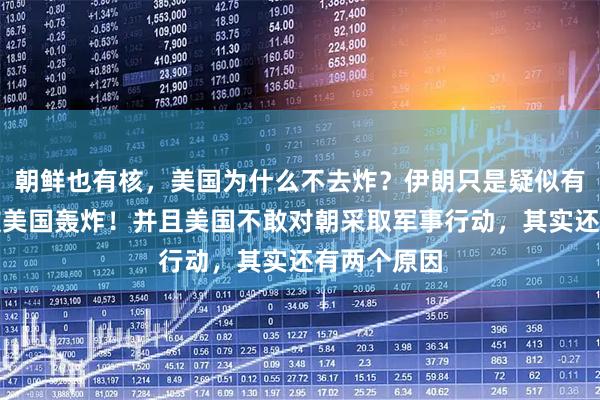 朝鲜也有核，美国为什么不去炸？伊朗只是疑似有核，就要被美国轰炸！并且美国不敢对朝采取军事行动，其实还有两个原因